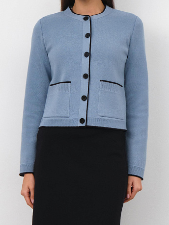 Жакет из шерсти мериноса с окантовкой JtWA-088
