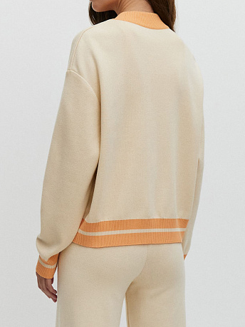 Бомбер из хлопка с полосками JbVC-086