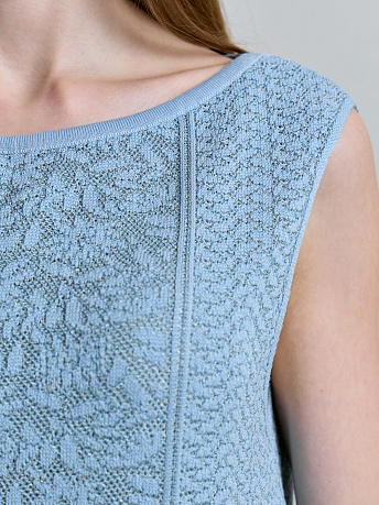 Топ с ажурным орнаментом и люрексом JC-144