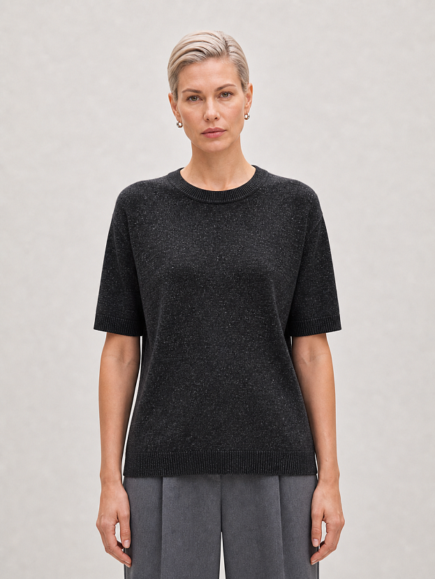 Джемпер трикотажный JV-119 (черный, 38-40)
