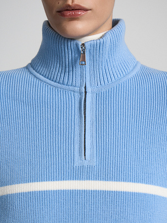 Джемпер с воротом на молнии JVC-001