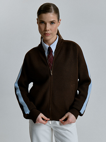 Бомбер из хлопка с рукавами реглан JbVC-105