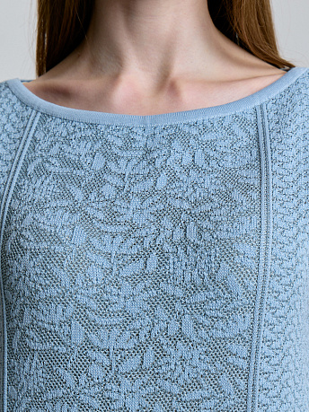 Топ с ажурным орнаментом и люрексом JC-144