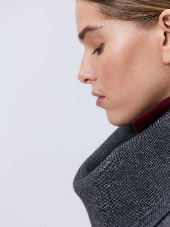 Платье из мериносовой полушерсти PWV-031